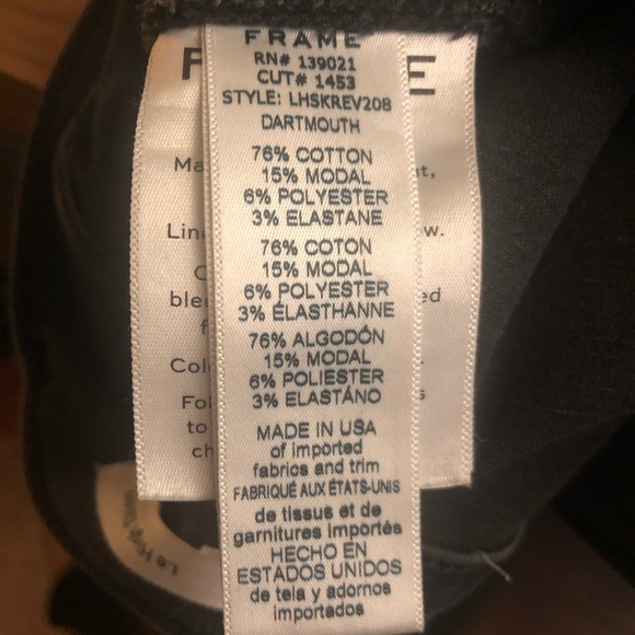 Frame - Le High Skinny Jean in Grey size 24 - Picture 8 of 8